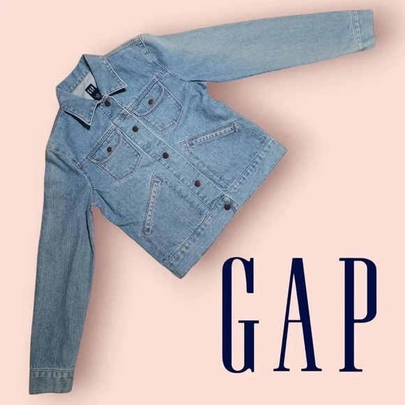 ✨ Vintage Y2K Gap Denim Jacket - Light Wash | Excellent Condition ✨ Size Medium - Picture 1 of 17